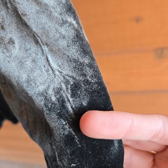 Anthropologie Alessia Blazer Jacket Velvet Carbon Gray Button Front NWT Small - Picture 5 of 7